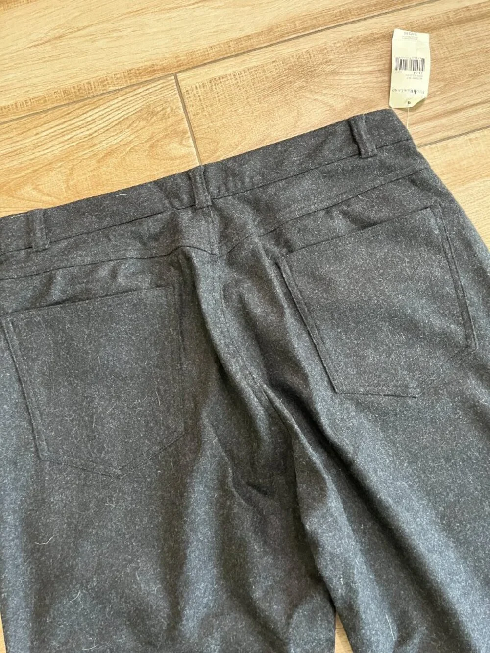 Mens NWT Polo Ralph Lauren Black Wool Blend Pants - 34x34